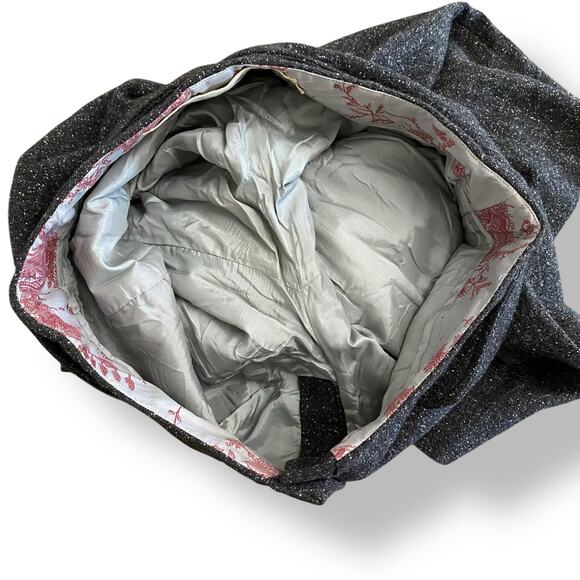 Grayson Wool Silk Wide-Leg Pants Women’s‎ 6 Black Speckled High Waist Office - Picture 9 of 11